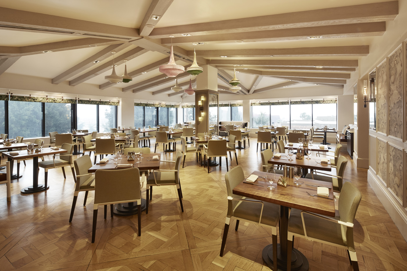 Interior of Boxwood restaurant at The London West Hollywood.